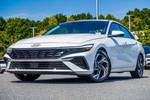 White 2025 Hyundai Elantra Limited for sale in Canton, GA
