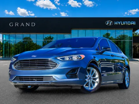 Blue 2019 Ford Fusion Hybrid SEL for sale in Canton, GA