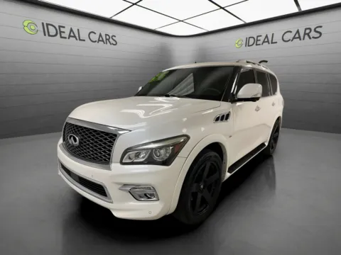 White 2015 INFINITI QX80 4d SUV RWD for sale in Mesa, AZ