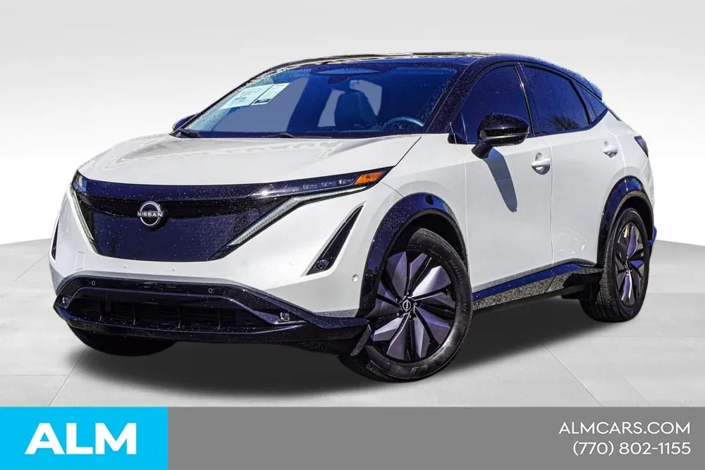 Black 2023 Nissan Ariya PLATINUM+ e-4ORCE for sale in Newnan, GA
