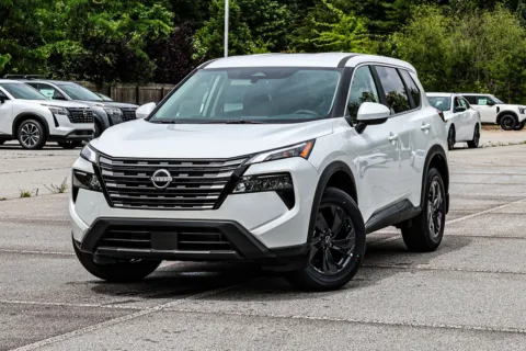 White 2026 Nissan Rogue SV w/ Lifetime Powertrain Warranty for sale in Newnan, GA