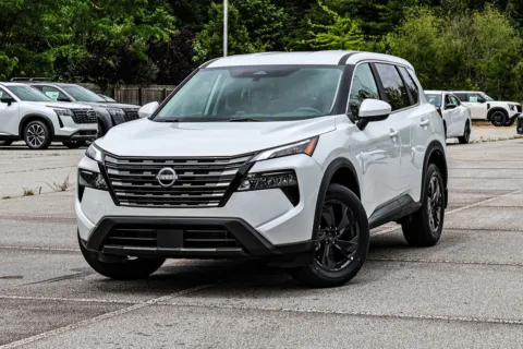 White 2026 Nissan Rogue SV w/ Lifetime Powertrain Warranty for sale in Newnan, GA