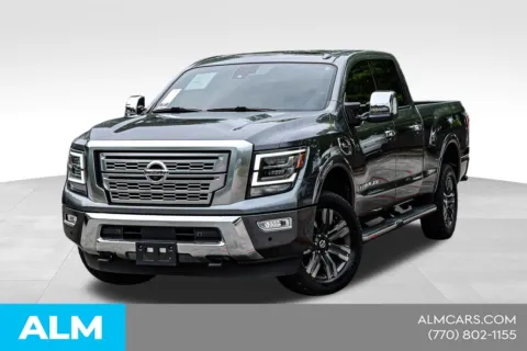 Gray 2021 Nissan Titan XD Platinum Reserve for sale in Newnan, GA
