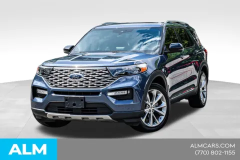 Blue 2021 Ford Explorer Platinum for sale in Newnan, GA