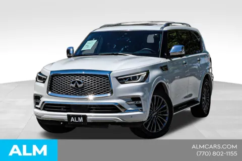 White 2023 INFINITI QX80 Sensory for sale in Newnan, GA