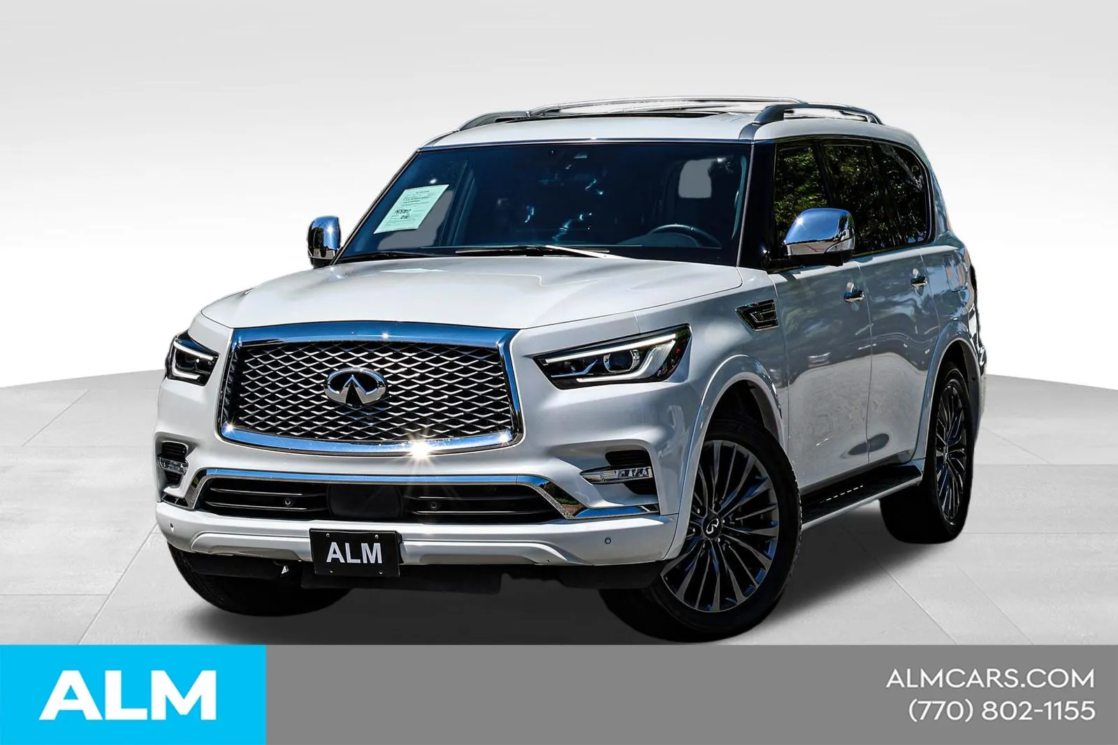 White 2023 INFINITI QX80 Sensory for sale in Newnan, GA