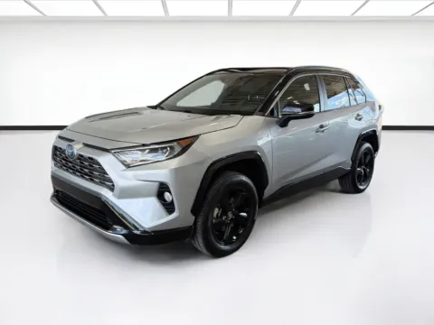 Silver 2021 Toyota RAV4 Hybrid XSE for sale in Dallas, TX
