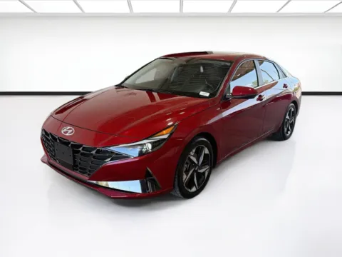 Red 2023 Hyundai Elantra Hybrid Limited for sale in Dallas, TX