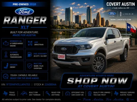 Silver 2020 Ford Ranger XLT for sale in Austin, TX