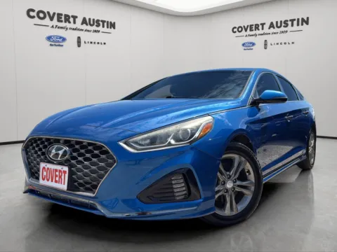 Blue 2018 Hyundai Sonata Sport for sale in Austin, TX