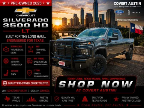 Gray 2025 Chevrolet Silverado 3500HD LT for sale in Austin, TX