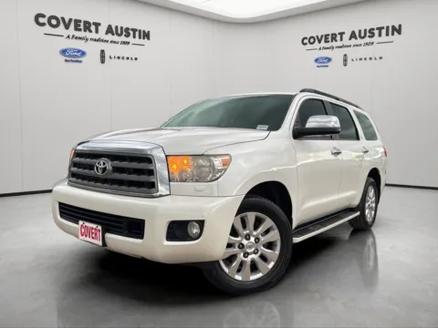 White 2014 Toyota Sequoia Platinum for sale in Austin, TX