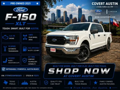 White 2021 Ford F-150 XLT for sale in Austin, TX