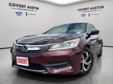 Red 2016 Honda Accord LX for sale in Austin, TX