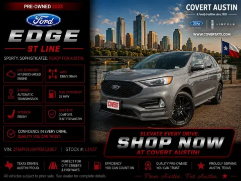 Gray 2023 Ford Edge ST Line for sale in Austin, TX