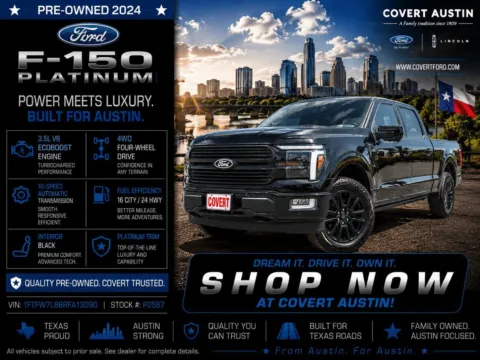 Black 2024 Ford F-150 Platinum for sale in Austin, TX