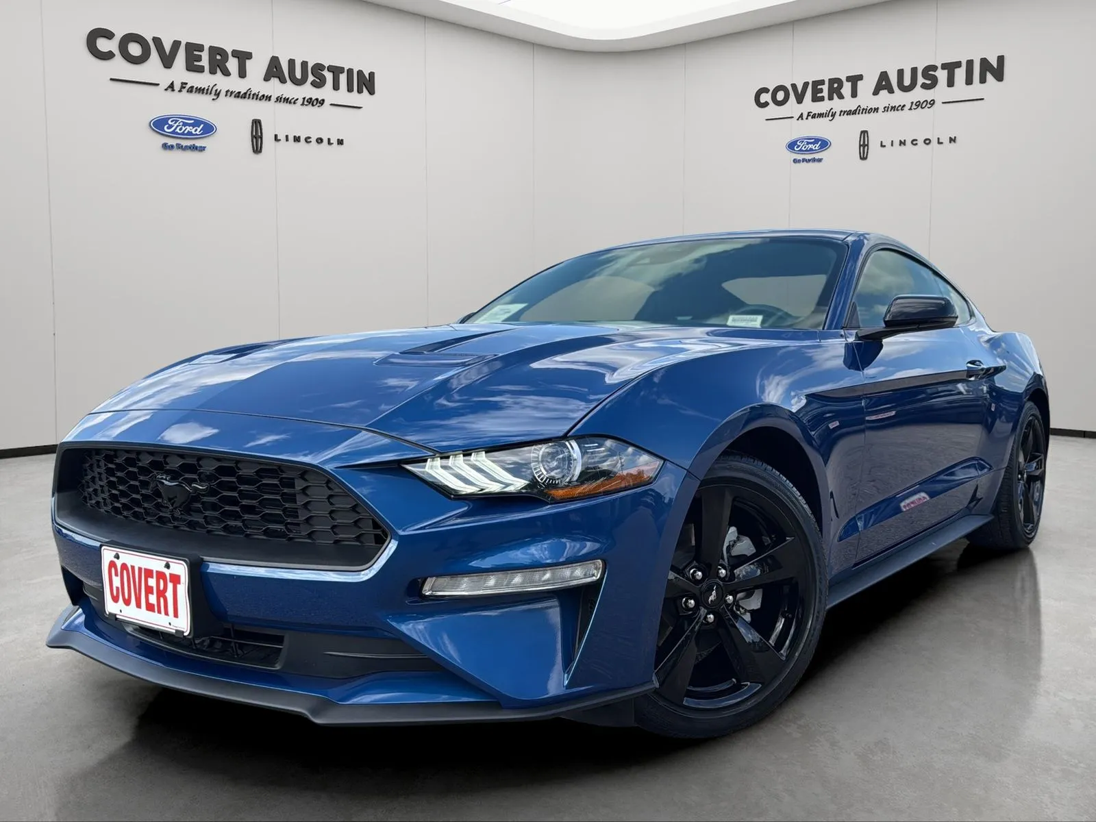Blue 2022 Ford Mustang EcoBoost Premium for sale in Austin, TX