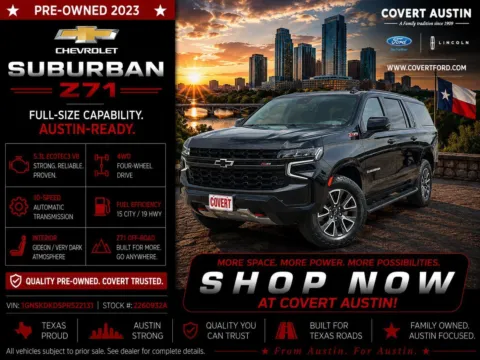 Blue 2023 Chevrolet Suburban Z71 for sale in Austin, TX