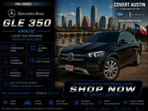 Black 2020 Mercedes-Benz GLE 350 for sale in Austin, TX