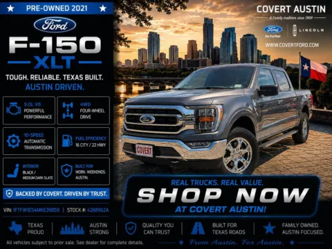 Gray 2021 Ford F-150 XLT for sale in Austin, TX