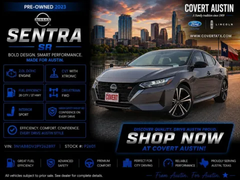 Gray 2023 Nissan Sentra SR for sale in Austin, TX