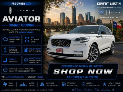 White 2020 Lincoln Aviator Grand Touring for sale in Austin, TX
