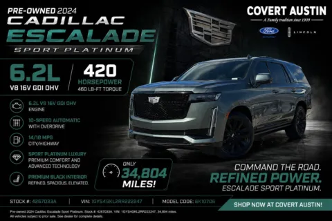 Green 2024 Cadillac Escalade Sport Platinum for sale in Austin, TX