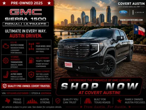 Black 2025 GMC Sierra 1500 Denali Ultimate for sale in Austin, TX