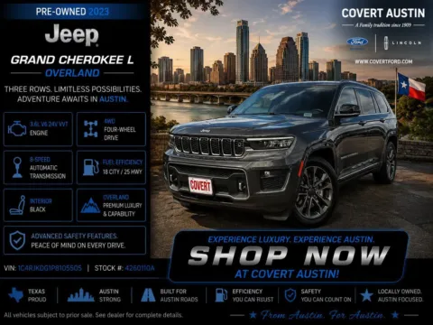 Green 2023 Jeep Grand Cherokee L Overland for sale in Austin, TX