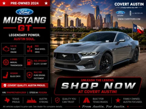 Gray 2024 Ford Mustang GT for sale in Austin, TX