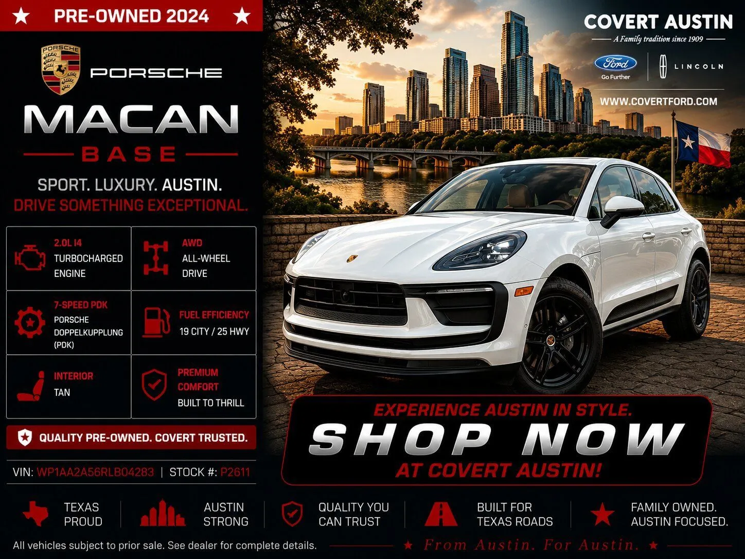 White 2024 Porsche Macan for sale in Austin, TX