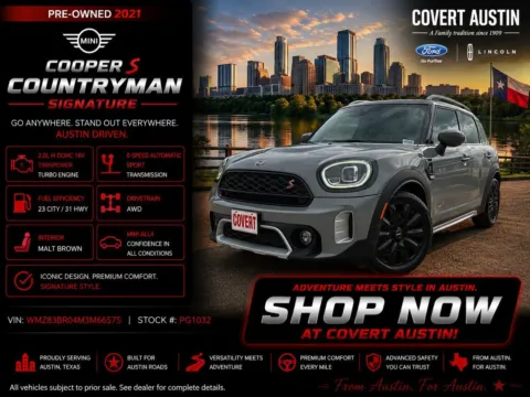 Gray 2021 MINI Cooper S Countryman Signature for sale in Austin, TX