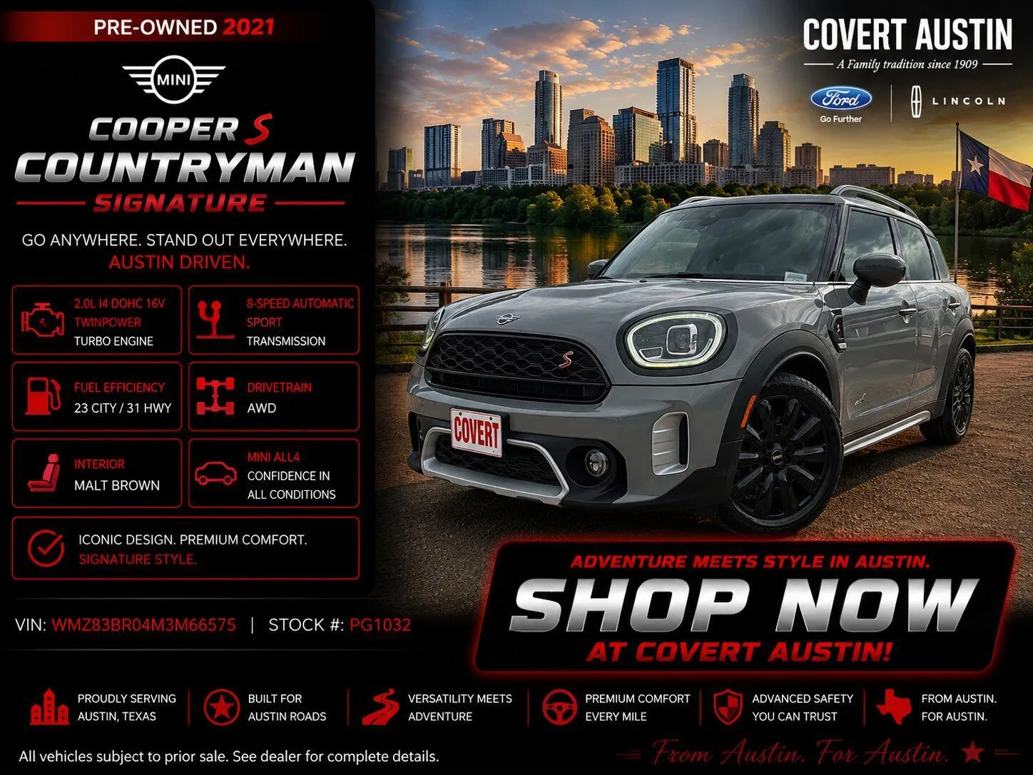 Gray 2021 MINI Cooper S Countryman Signature for sale in Austin, TX