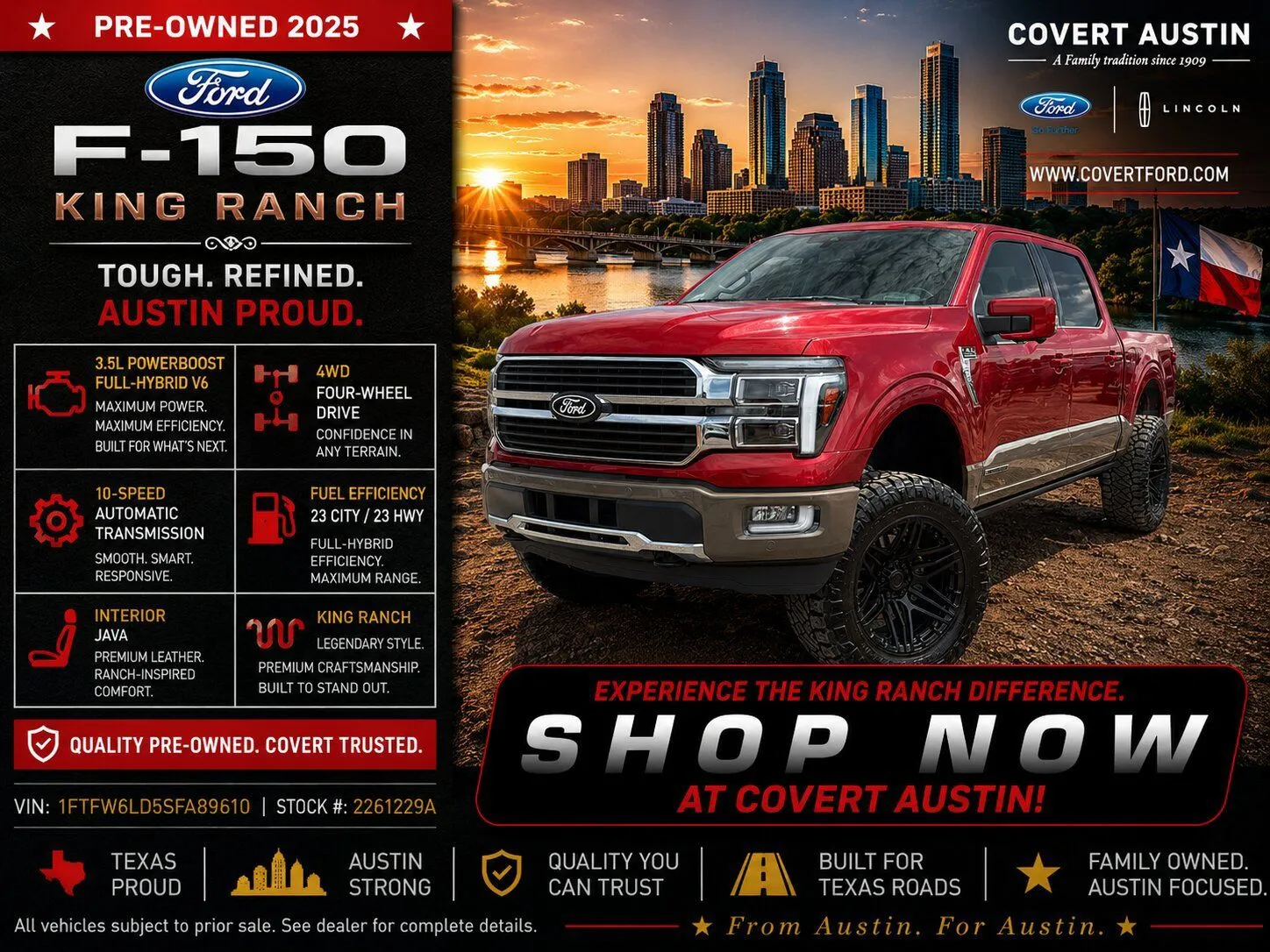 Brown 2025 Ford F-150 King Ranch for sale in Austin, TX