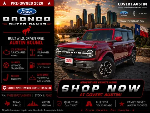 Red 2026 Ford Bronco Outer Banks for sale in Austin, TX