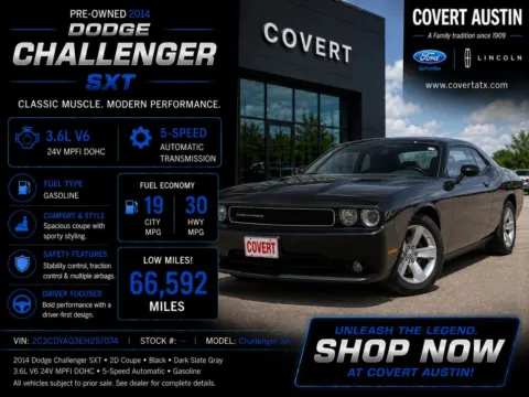 Blue 2014 Dodge Challenger SXT for sale in Austin, TX