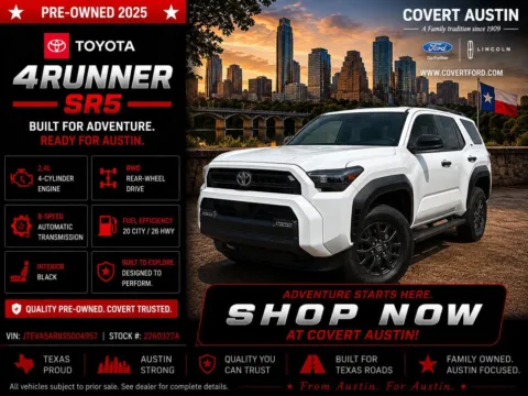 White 2025 Toyota 4Runner SR5 for sale in Austin, TX