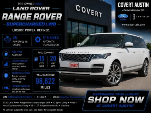 Unknown 2020 Land Rover Range Rover Supercharged for sale in Austin, TX