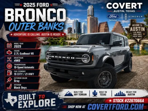 Gray 2025 Ford Bronco Outer Banks for sale in Austin, TX