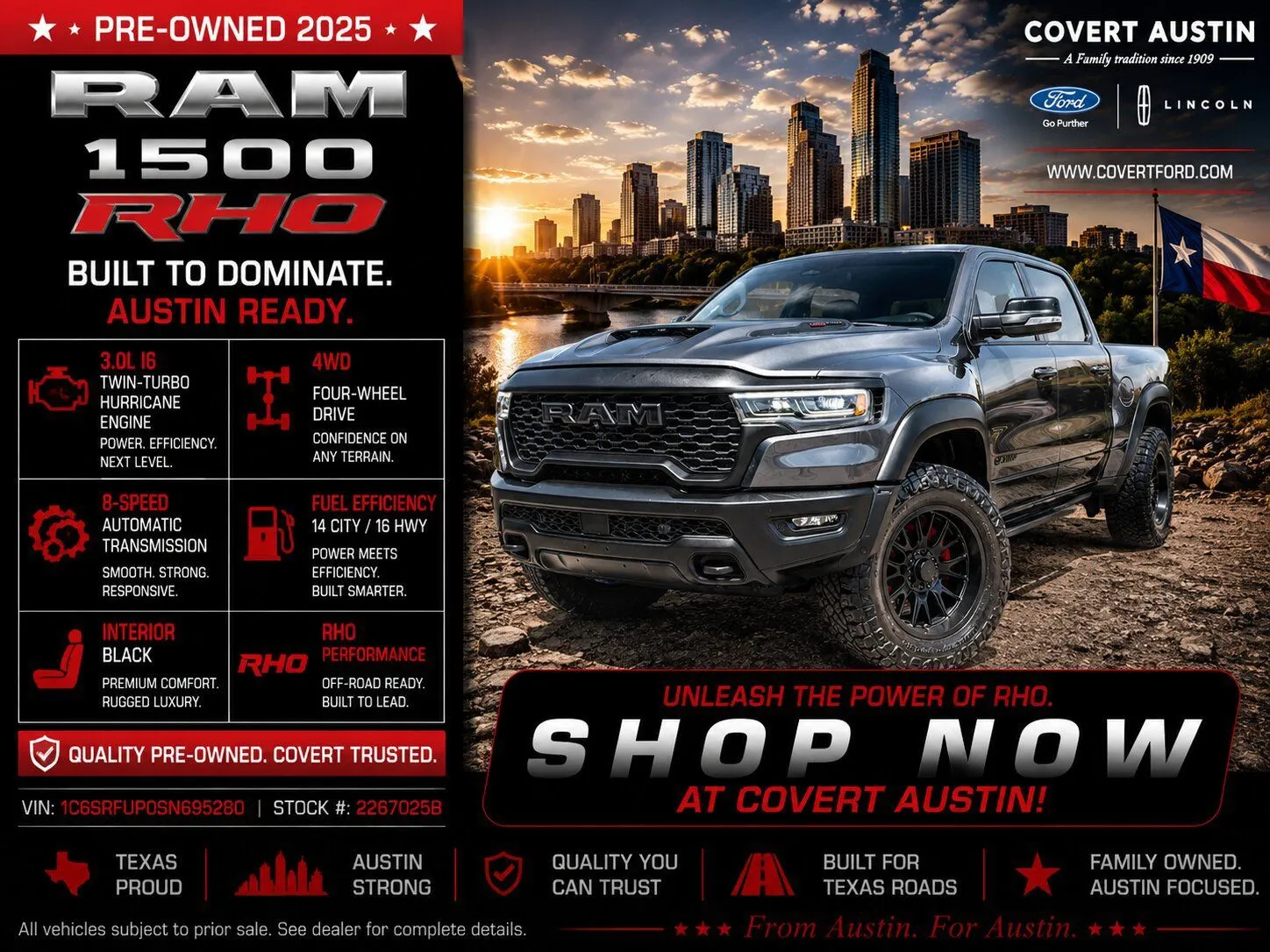 Unknown 2025 Ram 1500 RHO for sale in Austin, TX