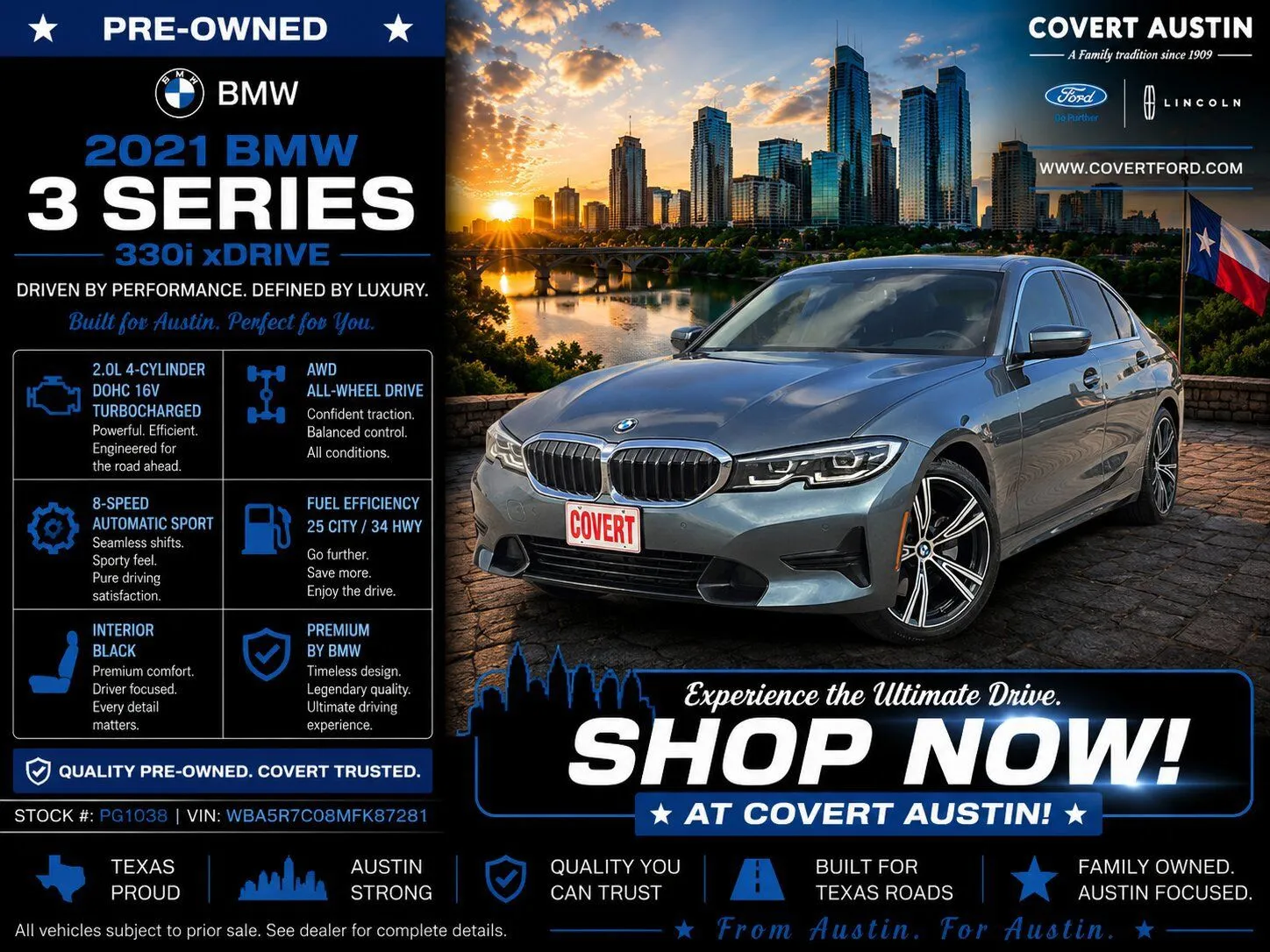 Unknown 2021 BMW 3 Series 330i xDrive for sale in Austin, TX