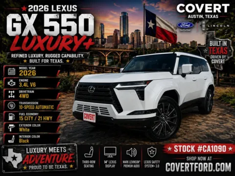 White 2026 Lexus GX 550 Luxury+ for sale in Austin, TX