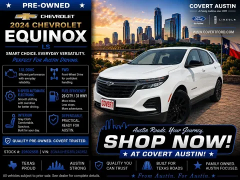 White 2024 Chevrolet Equinox LS for sale in Austin, TX