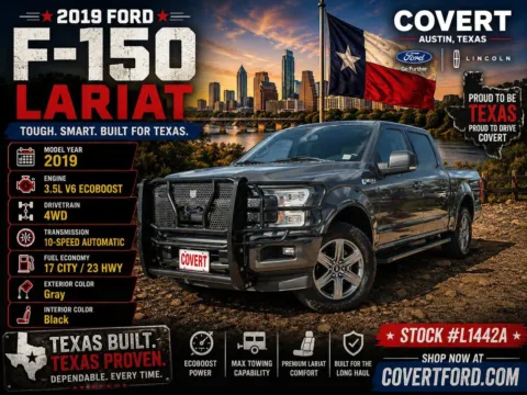 Gray 2019 Ford F-150 Lariat for sale in Austin, TX
