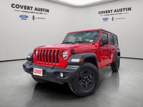 Red 2022 Jeep Wrangler Unlimited Sport for sale in Austin, TX