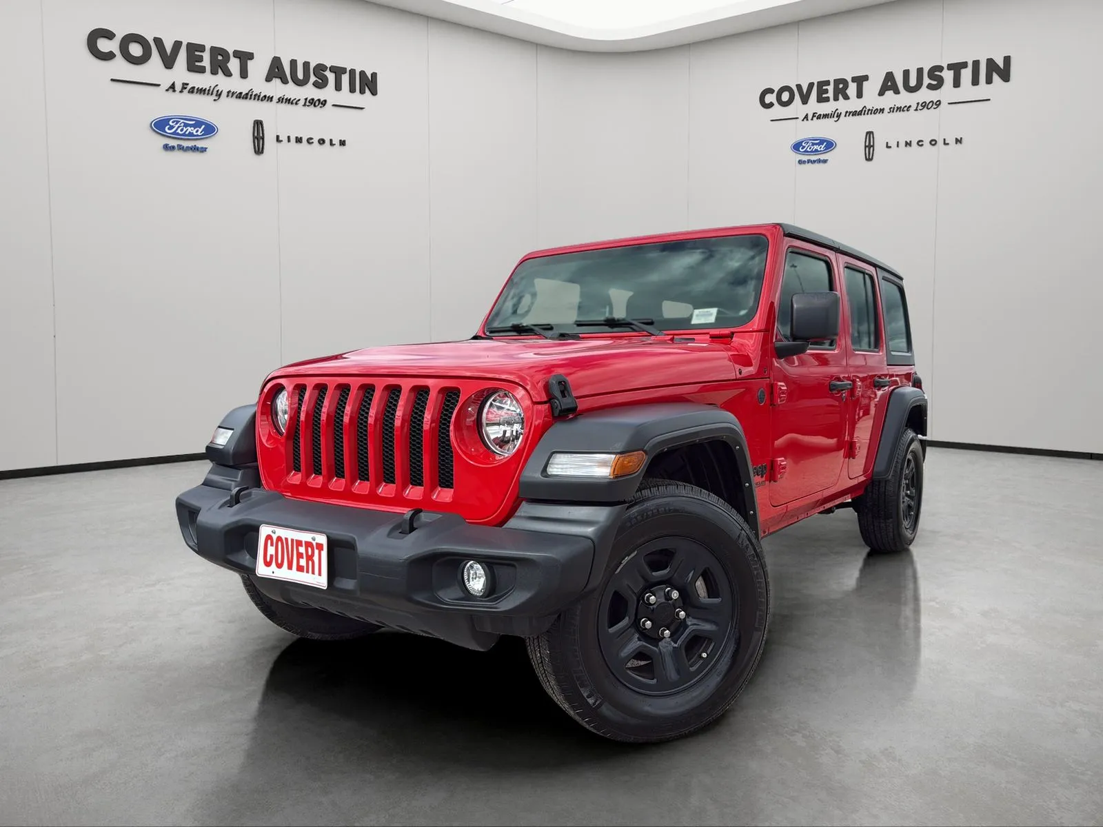 Red 2022 Jeep Wrangler Unlimited Sport for sale in Austin, TX