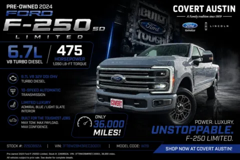 Gray 2024 Ford F-250SD Limited for sale in Austin, TX