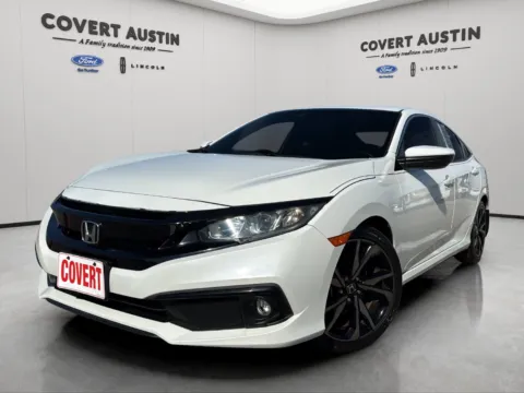 White 2019 Honda Civic Sport for sale in Austin, TX
