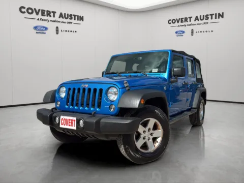 Blue 2016 Jeep Wrangler Unlimited Sport for sale in Austin, TX