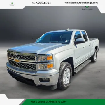 Blue 2015 Chevrolet Silverado 1500 Double Cab LT Pickup 4D 6 1/2 ft for sale in Orlando, FL